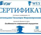 Сертификат участника курса.