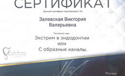 Сертификат дополнительного образования.