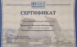 Сертификат дополнительного образования.